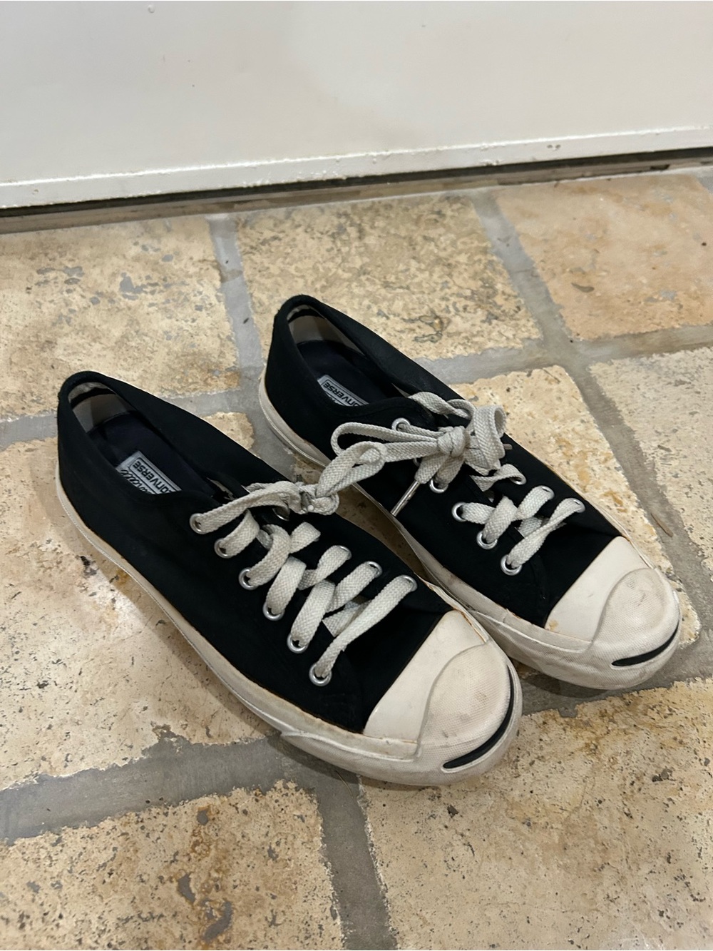 converse jack purcell in black womens 7